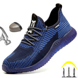 Work Safety Shoes Men Ankle Boots Shoe Man Work Summer Breathable Lightweight Boots Oil Resistant Sneakers Freeshipping 2021