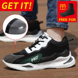 Safety Work Shoes Men Anti-Smashing Indestructible Steel Toe Cap Puncture-Proof Boots Lightweight Male Sofe Women Cosy Sneakers