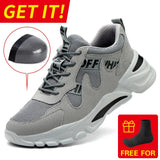 Safety Work Shoes Men Anti-Smashing Indestructible Steel Toe Cap Puncture-Proof Boots Lightweight Male Sofe Women Cosy Sneakers