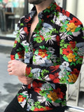 Men's shirt New Hawaiian Shirts Men Single Button Shirts Wild Shirts Printed  Male Blouses 2021