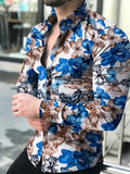Men's shirt New Hawaiian Shirts Men Single Button Shirts Wild Shirts Printed  Male Blouses 2021