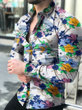 Men's shirt New Hawaiian Shirts Men Single Button Shirts Wild Shirts Printed  Male Blouses 2021
