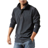 Soqoool Casual Shirts Men Autumn Loose Long Sleeved Tactical Shirts Military Big Size Business Leisure Men Polo Shirt