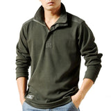 Soqoool Casual Shirts Men Autumn Loose Long Sleeved Tactical Shirts Military Big Size Business Leisure Men Polo Shirt
