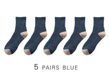 2021 New Japanese Harajuku Socks Winter Warm Men's Socks Thicke Terry Breathable High Quality Casual Business Socks Cotton Male