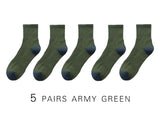 2021 New Japanese Harajuku Socks Winter Warm Men's Socks Thicke Terry Breathable High Quality Casual Business Socks Cotton Male
