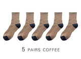 2021 New Japanese Harajuku Socks Winter Warm Men's Socks Thicke Terry Breathable High Quality Casual Business Socks Cotton Male