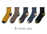 2021 New Japanese Harajuku Socks Winter Warm Men's Socks Thicke Terry Breathable High Quality Casual Business Socks Cotton Male