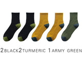 2021 New Japanese Harajuku Socks Winter Warm Men's Socks Thicke Terry Breathable High Quality Casual Business Socks Cotton Male