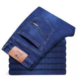 Fashion Brand Clothing Slim Men Summer Autumn Business Casual Jeans 2021 Man Oversize Denim Pants Trousers Baggy Stretch Jeans