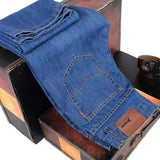 Fashion Brand Clothing Slim Men Summer Autumn Business Casual Jeans 2021 Man Oversize Denim Pants Trousers Baggy Stretch Jeans