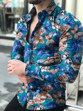 Men's shirt for men clothing social male Blouse Hawaiian long sleeve cardigan blouses and button up Luxury man wholesale 2021