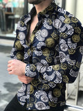 Men's shirt for men clothing social male Blouse Hawaiian long sleeve cardigan blouses and button up Luxury man wholesale 2021