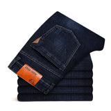 Winter Jeans Men jeans Black Slim Fit Stretch Thick Velvet Pants Warm Jeans Casual Fleece Trousers Male Plus Size men clothing