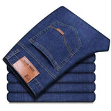 Winter Jeans Men jeans Black Slim Fit Stretch Thick Velvet Pants Warm Jeans Casual Fleece Trousers Male Plus Size men clothing