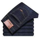 Winter Jeans Men jeans Black Slim Fit Stretch Thick Velvet Pants Warm Jeans Casual Fleece Trousers Male Plus Size men clothing