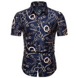 M-5XL Dot-Print Business Casual Shirts for Summer Short Sleeve Regular Large Size Formal Clothing Mens Office Button Up Blouses