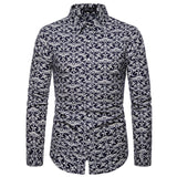 M-5XL Dot-Print Business Casual Shirts for Summer Short Sleeve Regular Large Size Formal Clothing Mens Office Button Up Blouses