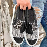 YKURAE Women Autumn  Flat Shoes PU Canvas Gladiator Shoes Women Designers Wedge Ladies Casual Beach Office Party Sneakers FL346