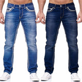 Straight Jeans Men High Waist Jean Spring Summer Boyfriend Jeans Streetwear Skinny Cacual Designer Long Denim Pants Trousers