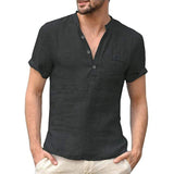 2021 KB Summer New Men's Short-Sleeved T-shirt Cotton and Linen Led Casual Men's T-shirt Shirt Male  Breathable S-3XL