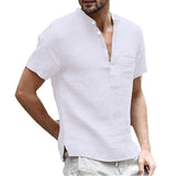 2021 KB Summer New Men's Short-Sleeved T-shirt Cotton and Linen Led Casual Men's T-shirt Shirt Male  Breathable S-3XL
