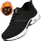High Quality Men's Boots Safety Shoes Steel Toe Puncture-Proof Work Boots Lightweight Safety Work Shoes Men Indestructible Shoes