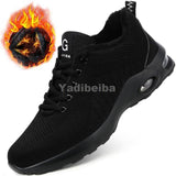 High Quality Men's Boots Safety Shoes Steel Toe Puncture-Proof Work Boots Lightweight Safety Work Shoes Men Indestructible Shoes