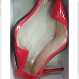 Spring pointed toe single shoes transparent nude color small fresh high-heeled shoes female stiletto summer