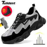 Safety Work Shoes Men Anti-Smashing Indestructible Steel Toe Cap Puncture-Proof Boots Lightweight Male Sofe Women Cosy Sneakers
