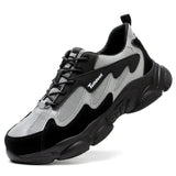 Safety Work Shoes Men Anti-Smashing Indestructible Steel Toe Cap Puncture-Proof Boots Lightweight Male Sofe Women Cosy Sneakers