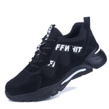 Safety Work Shoes Men Anti-Smashing Indestructible Steel Toe Cap Puncture-Proof Boots Lightweight Male Sofe Women Cosy Sneakers