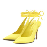 2021 high-heeled fashion pointed toe around the show sexy foreign trade pumps stiletto cross-border large size ladies shoes