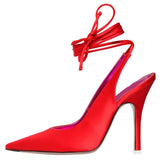 2021 high-heeled fashion pointed toe around the show sexy foreign trade pumps stiletto cross-border large size ladies shoes