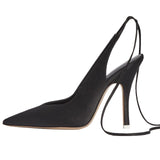 2021 high-heeled fashion pointed toe around the show sexy foreign trade pumps stiletto cross-border large size ladies shoes