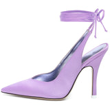 2021 high-heeled fashion pointed toe around the show sexy foreign trade pumps stiletto cross-border large size ladies shoes