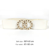 Gold chain belt elastic silver metal waist belts for women ceiture femme stretch cummerbunds ladies coat ketting riem waistband