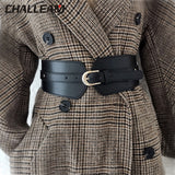 Luxury ladies wide belt elastic vintage buckle leather wide fashion wild pin buckle women's belt waist seal belt x208