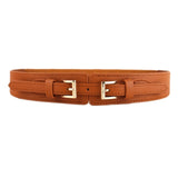 Luxury ladies wide belt elastic vintage buckle leather wide fashion wild pin buckle women's belt waist seal belt x208
