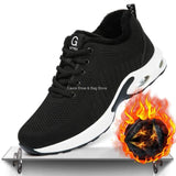 Fashion Safety Shoes Men Steel Toe Shoes Anti-puncture Work Sneakers Indestructible Work Safety Boots Male Shoes Work Boots Men