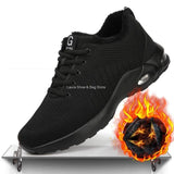Fashion Safety Shoes Men Steel Toe Shoes Anti-puncture Work Sneakers Indestructible Work Safety Boots Male Shoes Work Boots Men