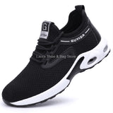 Fashion Safety Shoes Men Steel Toe Shoes Anti-puncture Work Sneakers Indestructible Work Safety Boots Male Shoes Work Boots Men