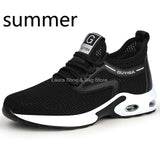 Fashion Safety Shoes Men Steel Toe Shoes Anti-puncture Work Sneakers Indestructible Work Safety Boots Male Shoes Work Boots Men