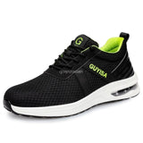 Fashion Safety Shoes Men Steel Toe Shoes Anti-puncture Work Sneakers Indestructible Work Safety Boots Male Shoes Work Boots Men