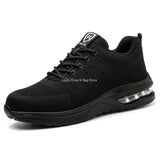 Fashion Safety Shoes Men Steel Toe Shoes Anti-puncture Work Sneakers Indestructible Work Safety Boots Male Shoes Work Boots Men