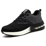 Fashion Safety Shoes Men Steel Toe Shoes Anti-puncture Work Sneakers Indestructible Work Safety Boots Male Shoes Work Boots Men