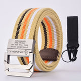 JIFANPAUL belt men outdoor hunting metal tactical belt multi-function alloy buckle high quality Marine Corps canvas belt for men