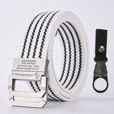 JIFANPAUL belt men outdoor hunting metal tactical belt multi-function alloy buckle high quality Marine Corps canvas belt for men