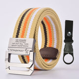 JIFANPAUL belt men outdoor hunting metal tactical belt multi-function alloy buckle high quality Marine Corps canvas belt for men