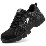 Male Safety Shoes Indestructible Work Shoes Puncture-Proof Work Sneakers Men Shoes Non-slip Work Boots Steel Toe Shoes Footwear